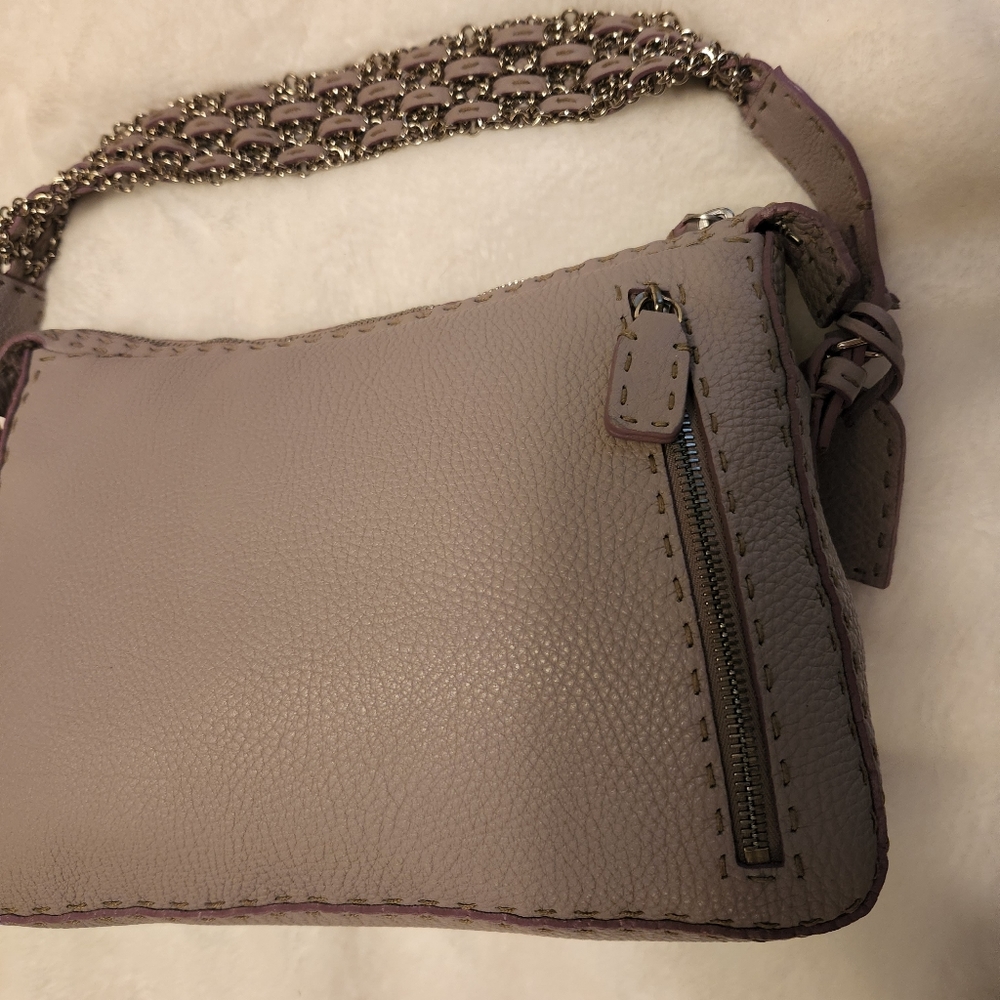 Vintage Fendi Selleria Borsa Lampo bag in Lilla. - Picture 12 of 16